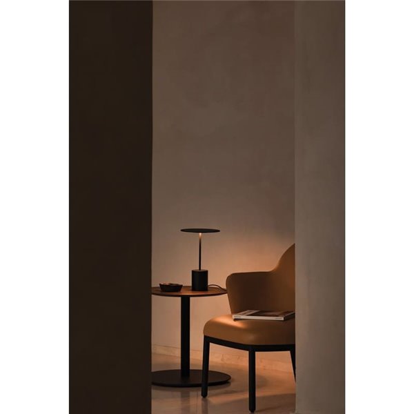 Lámpara de sobremesa minimalista YORU BIG, negro/blanco, con cable, 5W, 600Lm, 2700K