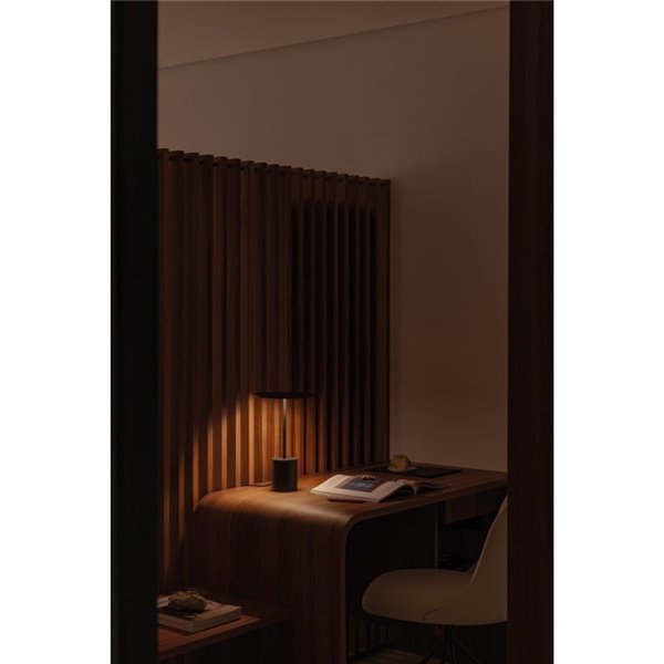 Lámpara de sobremesa minimalista YORU BIG, negro/blanco, con cable, 5W, 600Lm, 2700K