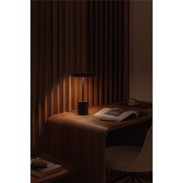 Lámpara de sobremesa minimalista YORU BIG, negro/blanco, con cable, 5W, 600Lm, 2700K