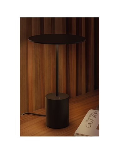 Lámpara de sobremesa minimalista YORU BIG, negro/blanco, con cable, 5W, 600Lm, 2700K