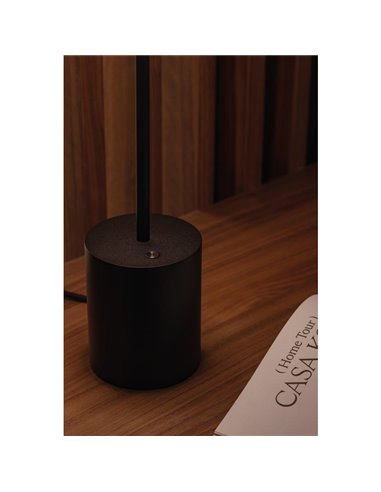 Lámpara de sobremesa minimalista YORU BIG, negro/blanco, con cable, 5W, 600Lm, 2700K