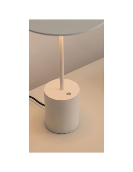 Lámpara de sobremesa minimalista YORU BIG, negro/blanco, con cable, 5W, 600Lm, 2700K
