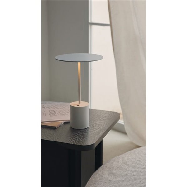 Lámpara de sobremesa minimalista YORU BIG, negro/blanco, con cable, 5W, 600Lm, 2700K
