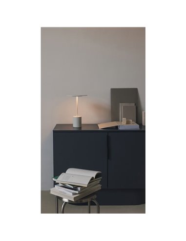 Lámpara de sobremesa minimalista YORU BIG, negro/blanco, con cable, 5W, 600Lm, 2700K