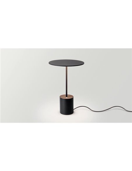 Lámpara de sobremesa minimalista YORU BIG, negro/blanco, con cable, 5W, 600Lm, 2700K