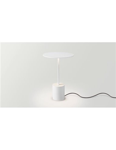 Lámpara de sobremesa minimalista YORU BIG, negro/blanco, con cable, 5W, 600Lm, 2700K