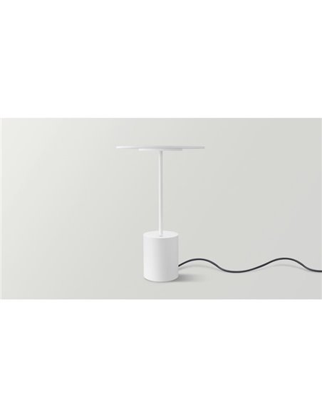 Candeeiro de mesa minimalista YORU BIG, preto/branco, com cabo, 5W, 600Lm, 2700K