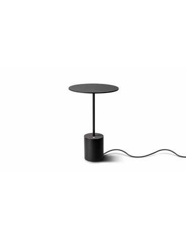 Lámpara de sobremesa minimalista YORU BIG, negro/blanco, con cable, 5W, 600Lm, 2700K