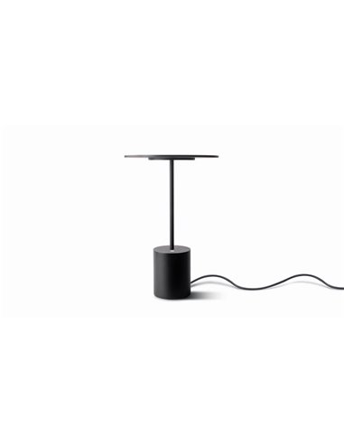 Lámpara de sobremesa minimalista YORU BIG, negro/blanco, con cable, 5W, 600Lm, 2700K