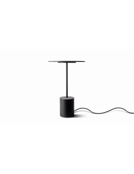 Lámpara de sobremesa minimalista YORU BIG, negro/blanco, con cable, 5W, 600Lm, 2700K