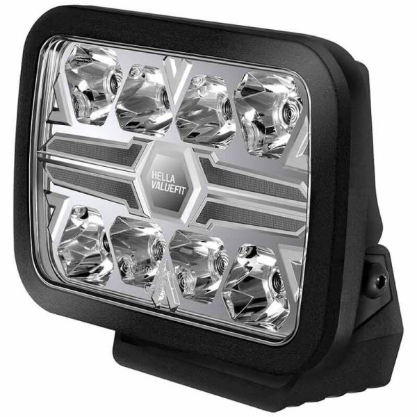 Phare LED à lame rectangulaire noir homologué 9" feu de position blanc et ambre et longue portée R10 ECE-R149 et ECE-R148 25 poi