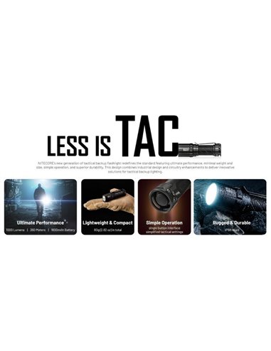 Lanterna LED portátil MT1C PRO muito compacta 88 mm de comprimento 1000Lm recarregável USB-C IP68