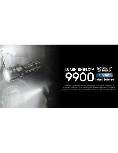 Linterna de Bolsillo LED TM9K PRO Muy Potente 9900 lúmenes 510 metros Alcance IP68