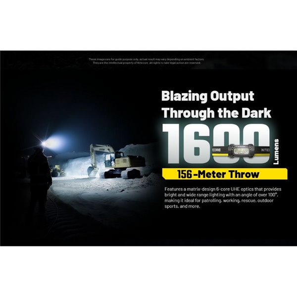 Linterna Frontal LED HC70 UHE Batería Recargable Li-on 1600lm 156metros