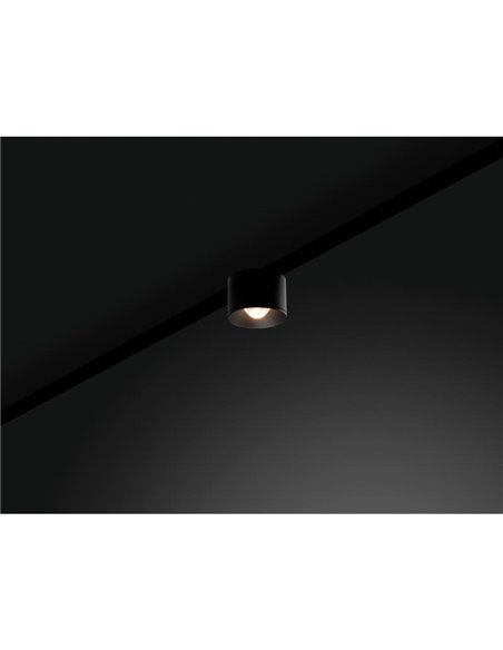 Luz de trilho LED PUCK S 48V, 6W, 810Lm/865Lm/920Lm, 2700K/3000K/4000K - preto/branco, DALI regulável/não regulável