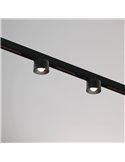 Foco LED de carril PUCK S 48V SHORT, 6W, 810Lm/865Lm/920Lm, 2700K/3000K/4000K - negro/blanco, Regulable DALI/No Regulable