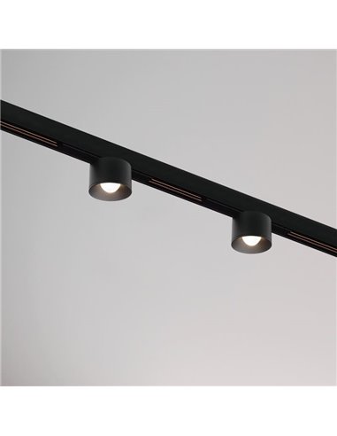 Foco LED de carril PUCK S 48V SHORT, 6W, 810Lm/865Lm/920Lm, 2700K/3000K/4000K - negro/blanco, Regulable DALI/No Regulable