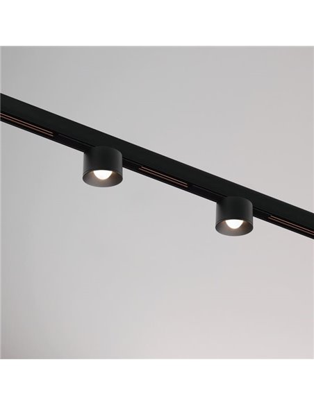 Foco LED de carril PUCK S 48V SHORT, 6W, 810Lm/865Lm/920Lm, 2700K/3000K/4000K - negro/blanco, Regulable DALI/No Regulable