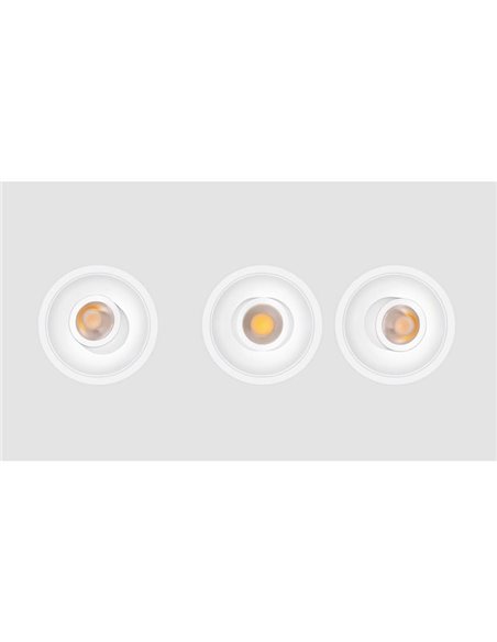 Downlight LED embutido BUDDY FLOOD, 54º, 4 a 6,6W, 760Lm-1150Lm, 2700K/3000K/4000K/3500K, várias cores