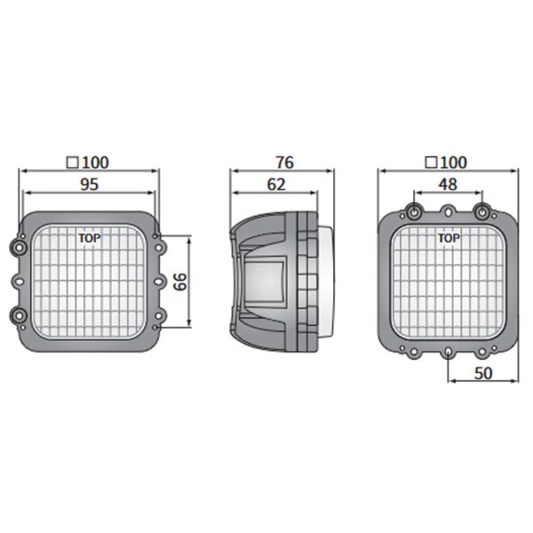 Lampe de Travail Carrée 3000Lm 30W...