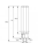 Bombilla LED Philips PL-C G24 4 PIN -4,5W- en Blanco cálido y Natural | LeonLeds