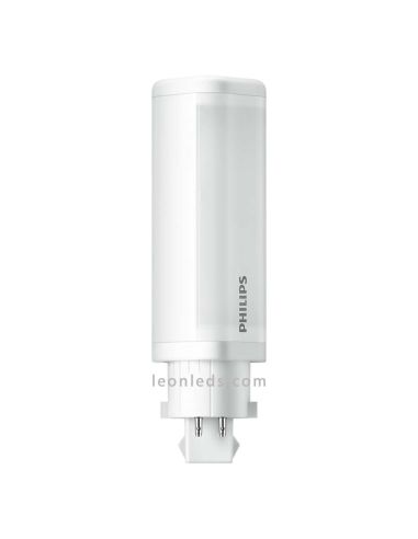 Lâmpada LED Philips PL-C G24 de 4 pinos - 4,5 W - em branco quente e branco natural | LeonLeds