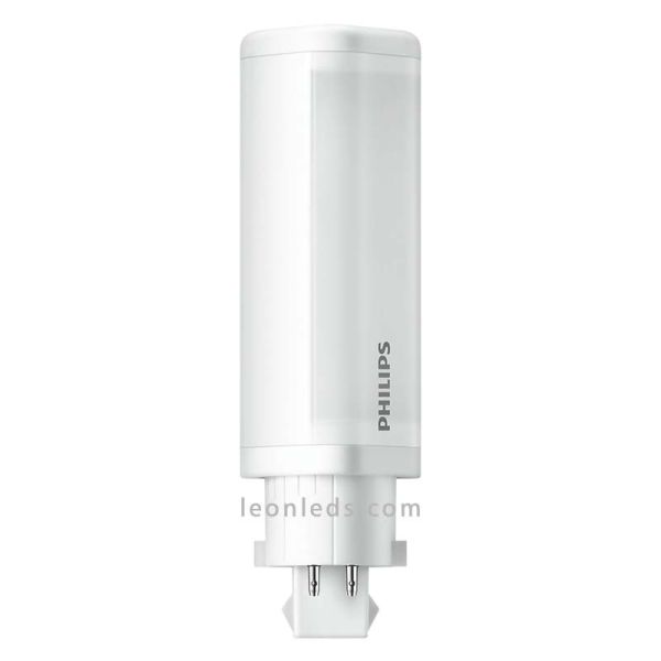 Ampoule LED Philips PL-C G24 à 4 broches - 4,5 W - Blanc chaud et blanc naturel | LeonLeds