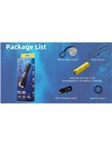 Linterna de Mano LED DL30 Sumergible 100 metros IP68 Alcance 788m 1100 Lúmenes