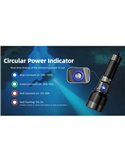 Linterna de Mano LED DL30 Sumergible 100 metros IP68 Alcance 788m 1100 Lúmenes