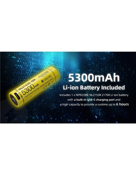 Linterna de Mano LED DL30 Sumergible 100 metros IP68 Alcance 788m 1100 Lúmenes