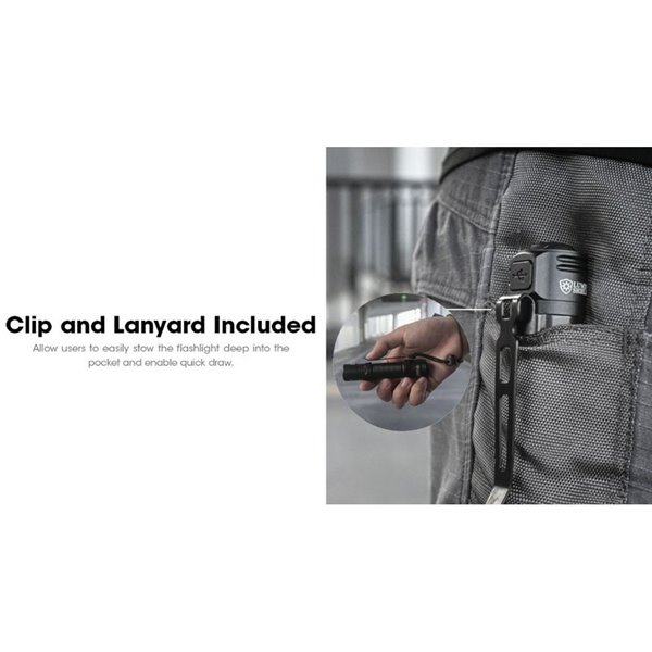 Linterna de Mano LED EDC31 3500 Lúmenes Autonomía Batería 57 horas IP68