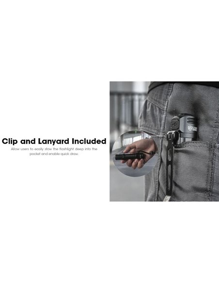 Linterna de Mano LED EDC31 3500 Lúmenes Autonomía Batería 57 horas IP68