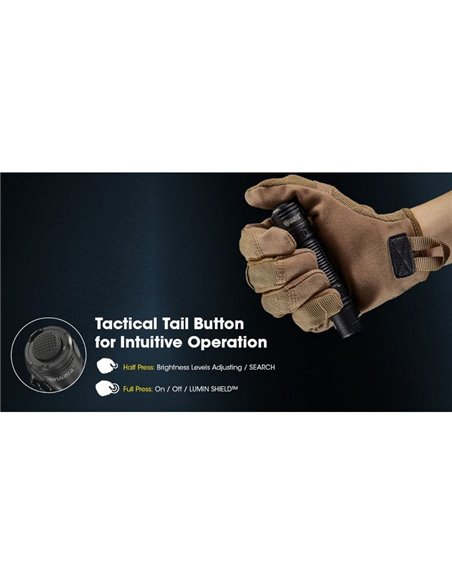 Lampe de poche LED EDC31 3500 lumens Autonomie de la batterie 57 heures IP68