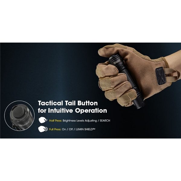 Lampe de poche LED EDC31 3500 lumens Autonomie de la batterie 57 heures IP68