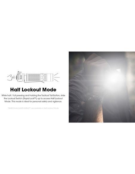 Linterna de Mano LED EDC31 3500 Lúmenes Autonomía Batería 57 horas IP68