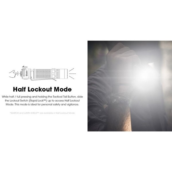 Lampe de poche LED EDC31 3500 lumens Autonomie de la batterie 57 heures IP68