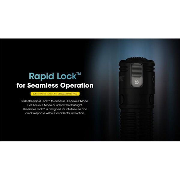 Lampe de poche LED EDC31 3500 lumens Autonomie de la batterie 57 heures IP68