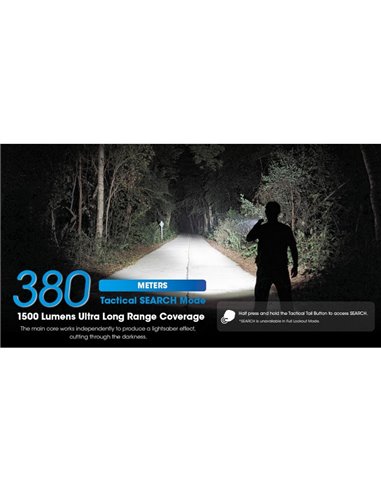 Linterna de Mano LED EDC31 3500 Lúmenes Autonomía Batería 57 horas IP68