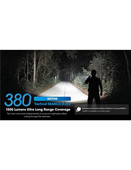 Linterna de Mano LED EDC31 3500 Lúmenes Autonomía Batería 57 horas IP68