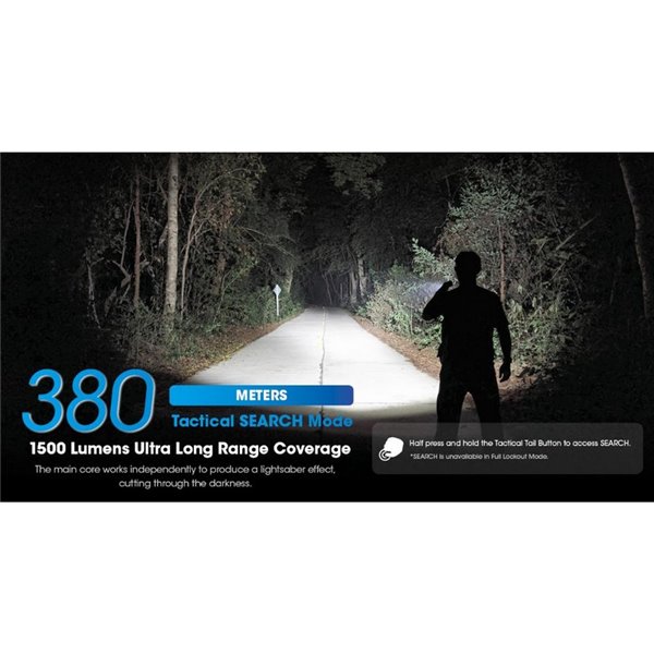 Linterna de Mano LED EDC31 3500 Lúmenes Autonomía Batería 57 horas IP68