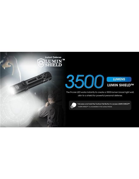 Linterna de Mano LED EDC31 3500 Lúmenes Autonomía Batería 57 horas IP68