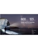 Lampe Frontale LED Ultralégère et Rechargeable Portée NU27 123 mètres IP66
