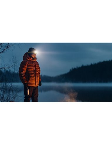 Lampe Frontale LED Ultralégère et Rechargeable Portée NU27 123 mètres IP66