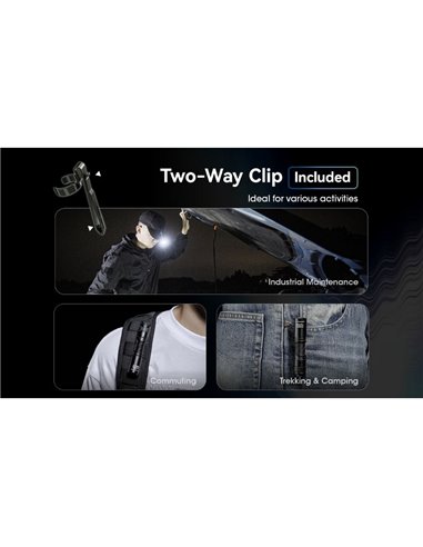 MT1A Pro Ultraleve Recarregável LED Lanterna Portátil Alcance 250 metros IP68