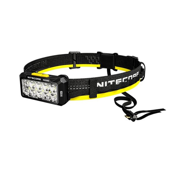 Linterna Frontal LED HU2000 Muy Potente 2000 Lúmenes 160 metros Alcance IP68 Sumergible