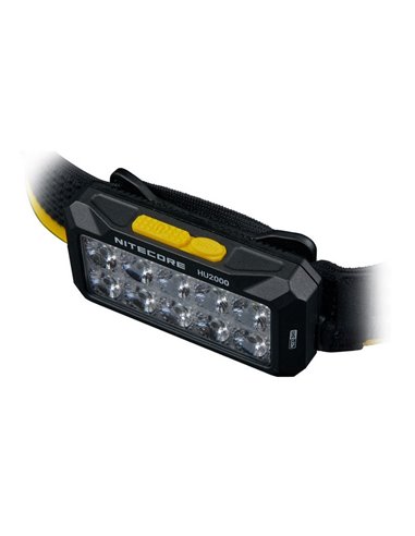 Linterna Frontal LED HU2000 Muy Potente 2000 Lúmenes 160 metros Alcance IP68 Sumergible