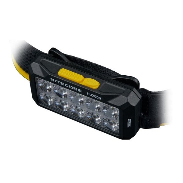 Linterna Frontal LED HU2000 Muy Potente 2000 Lúmenes 160 metros Alcance IP68 Sumergible