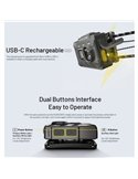 NU20 Classic Leve Farol LED Recarregável USB-C Alcance 109 metros IP66
