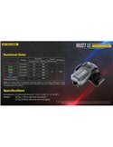 Luz Táctica de Señalización LED NU07 LE 5 colores 50 horas Autonomía Recargable USB-C IP66