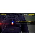 Signal lumineux LED tactique NU07 LE 5 couleurs 50 heures Autonomie rechargeable USB-C IP66